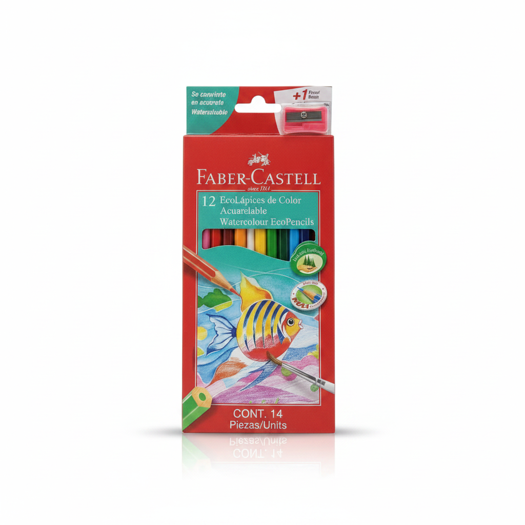 COLORES ACUARELABLES X 12 FABER CASTELL