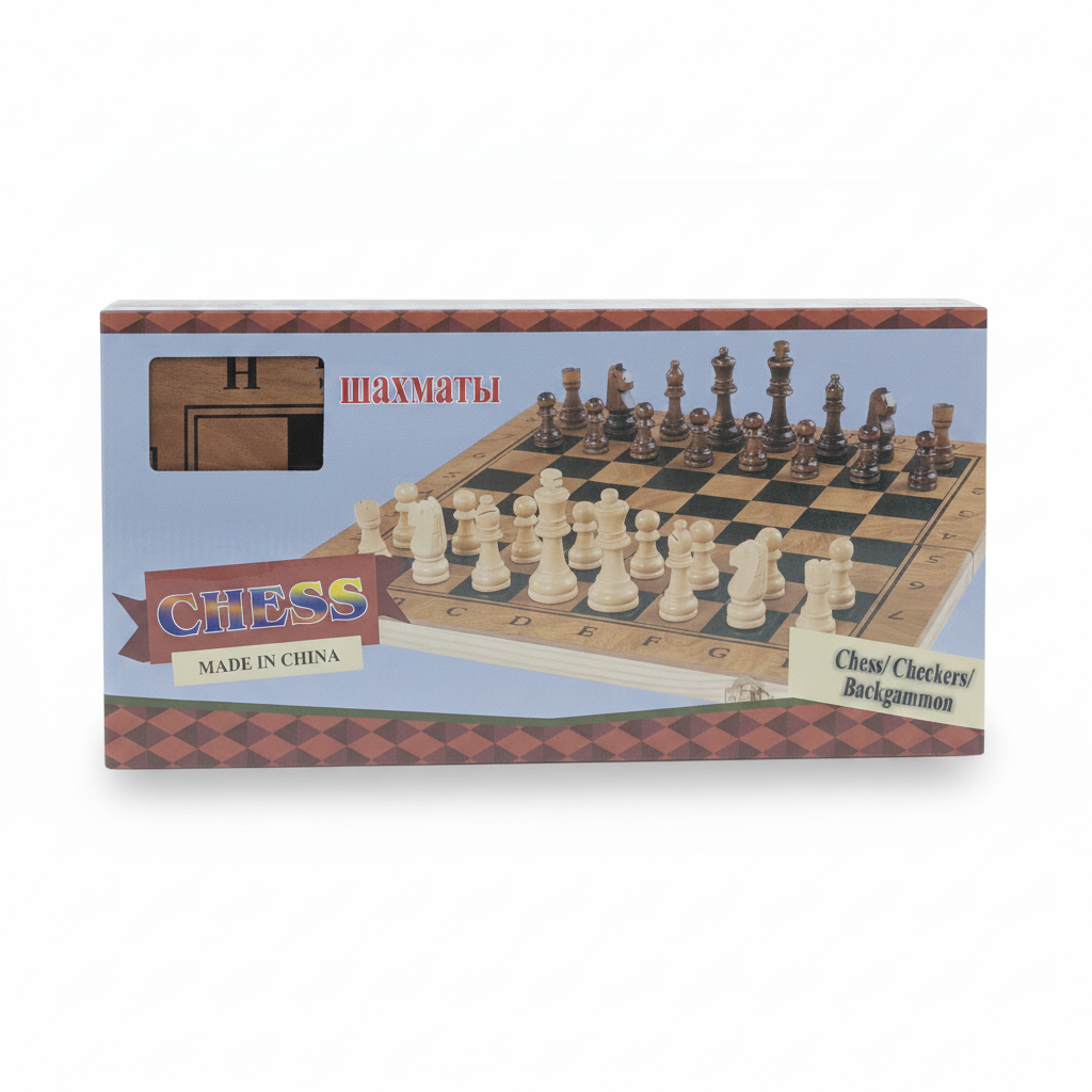 WAXMATBL AJEDREZ DE MADERA CAJA ROJA 40CM