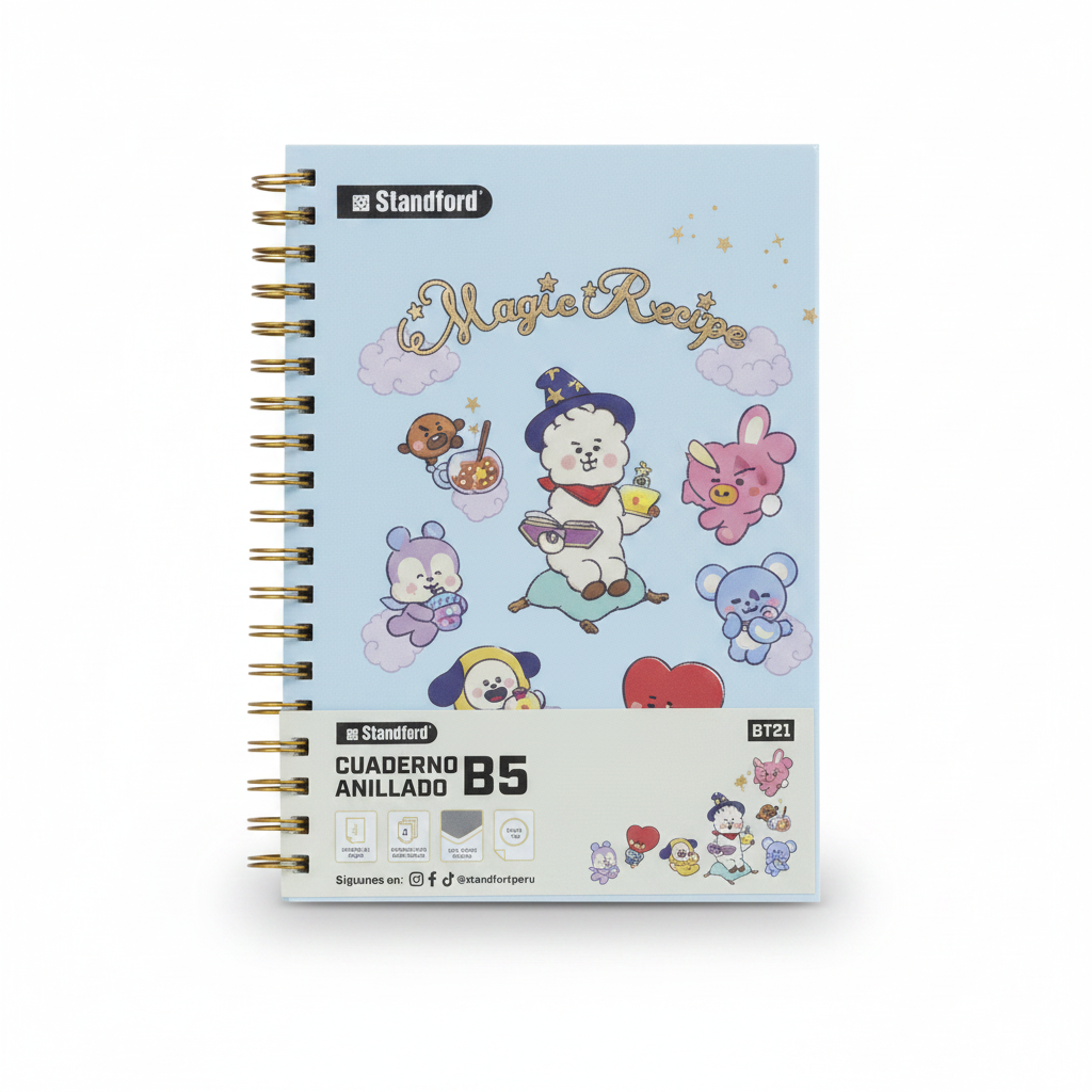 CUADERNO ANILLADO B5 STANDFORD