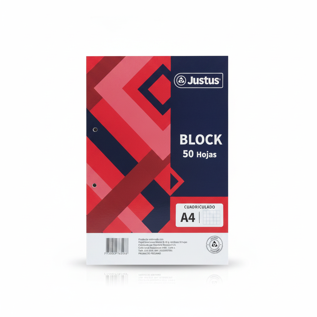BLOCK PERFORADO A4 JUSTUS