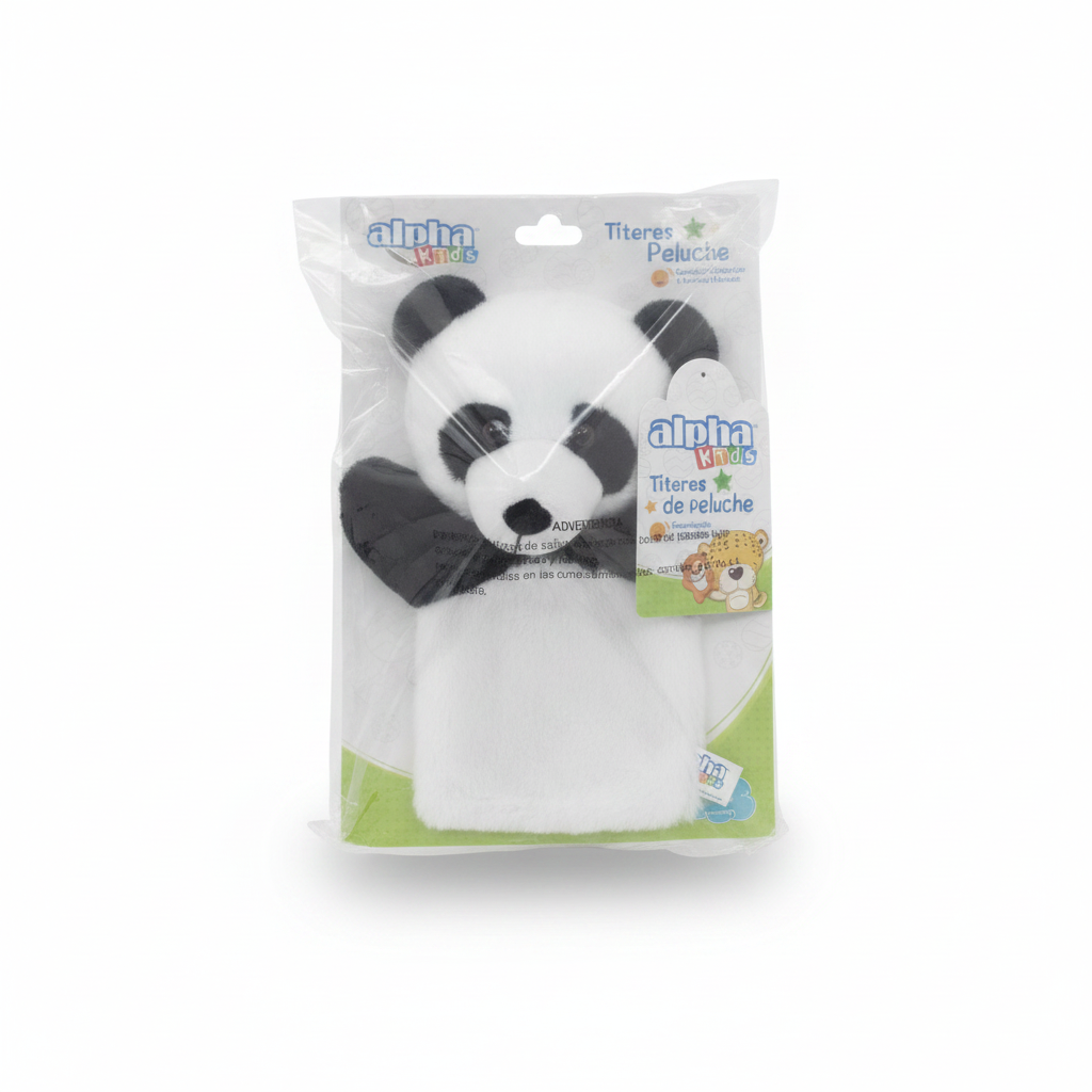 TITERE DE PELUCHE OSO PANDA ALPHA