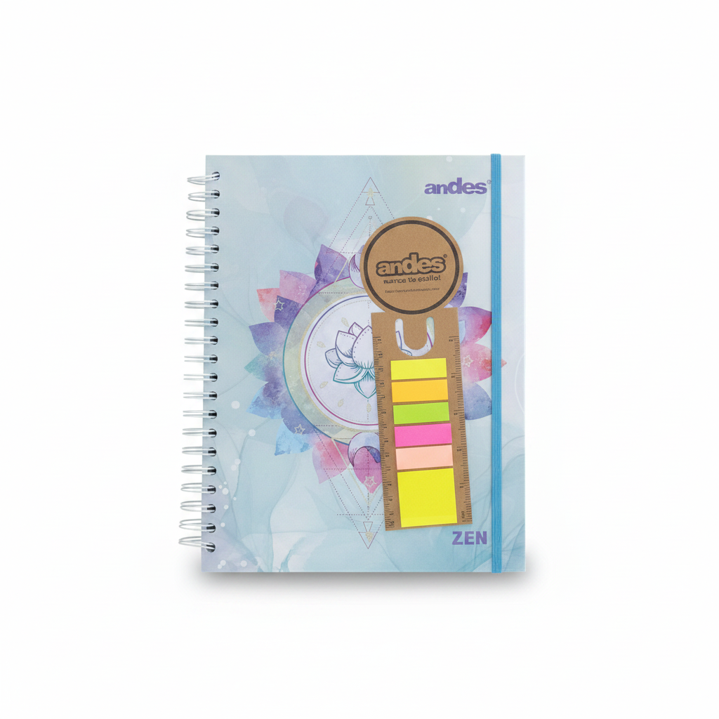 CUADERNO ANILLADO A4 ANDES ZEN