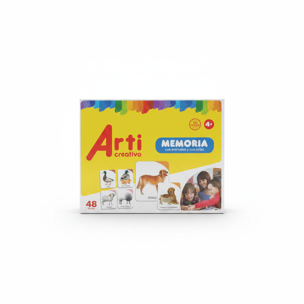 MEMORIA ANIMALES Y SUS CRIAS X 48PZ ARTI