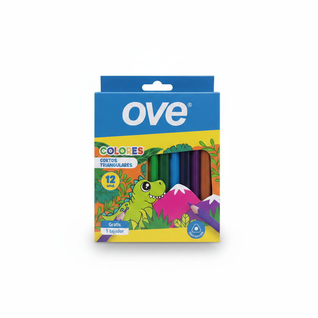 COLORES CORTOS X 12 OVE