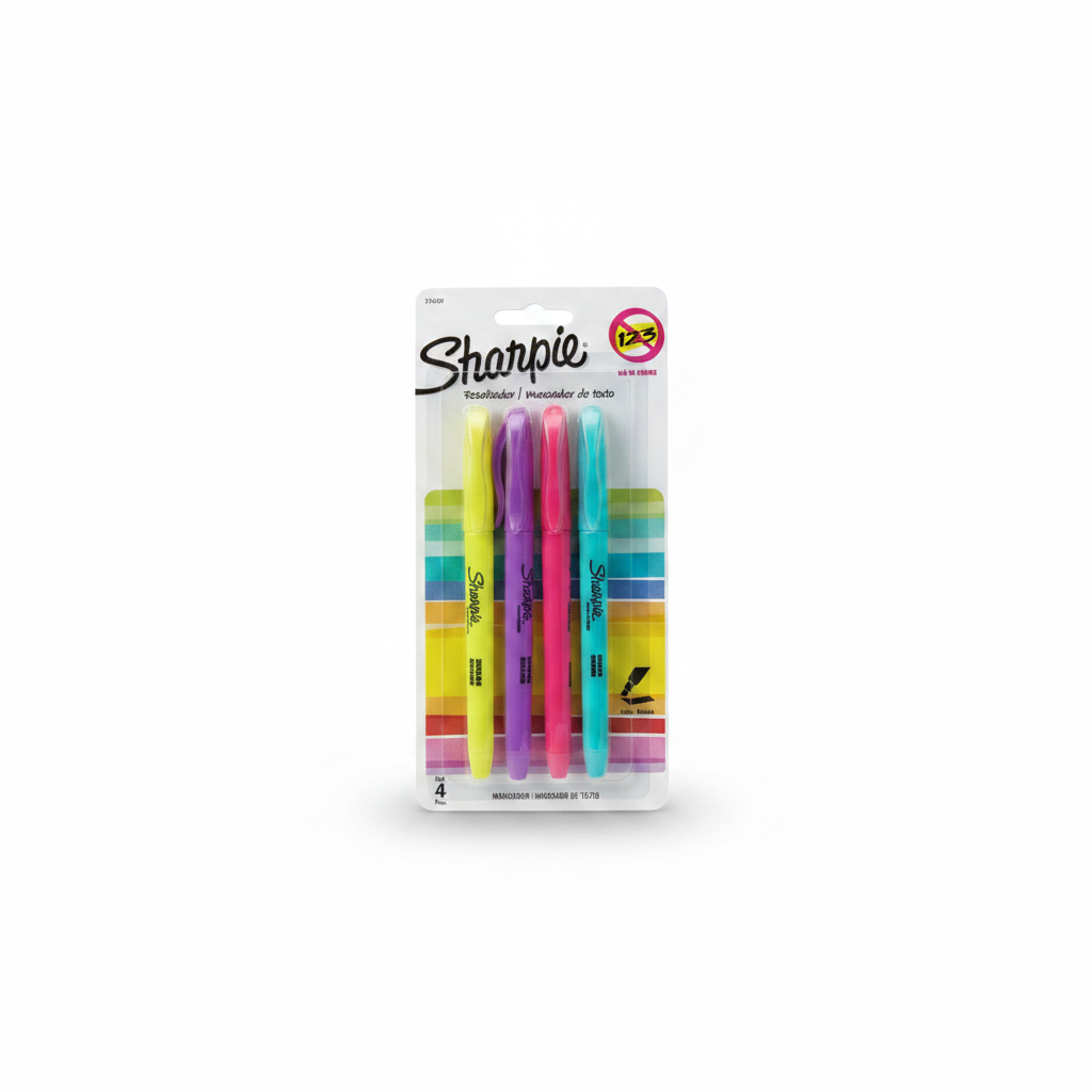 RESALTADOR X 4 SHARPIE