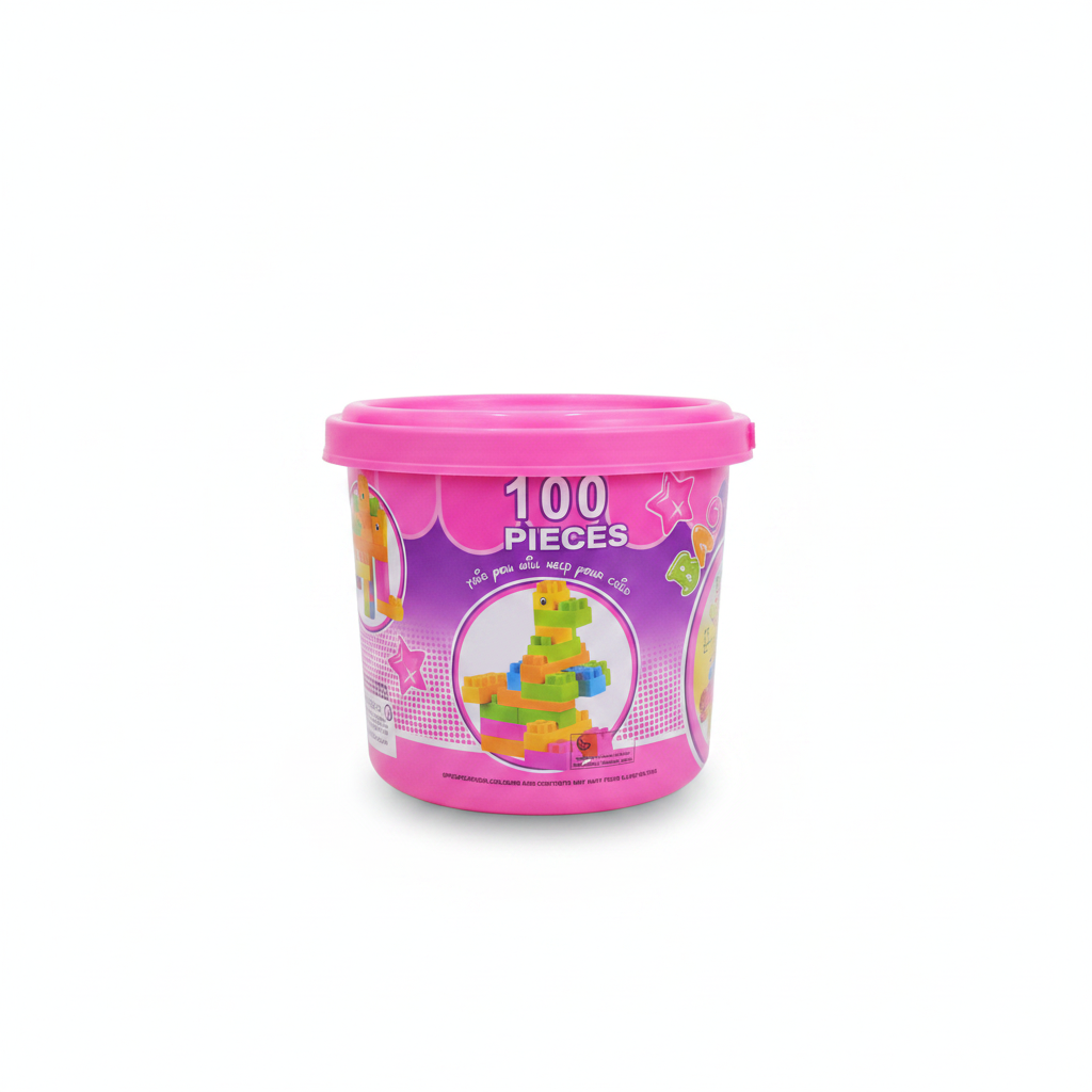 PLAYGO BALDE X 100 ROSADO