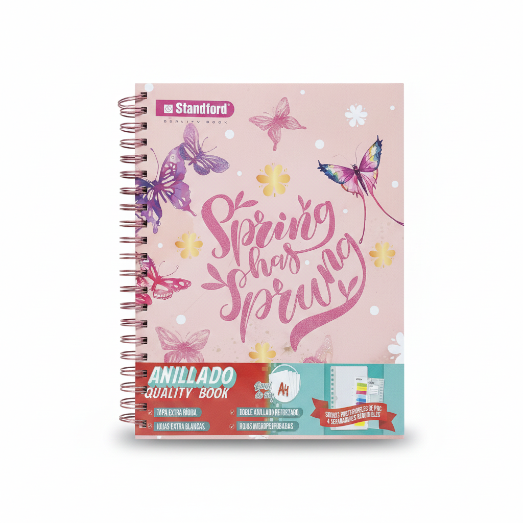 CUADERNO ANILLADO A4 MITZY STANDFORD