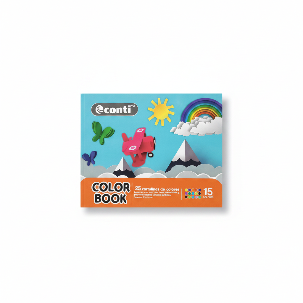 BLOCK DE CARTULINAS DE COLOR A4 CONTI