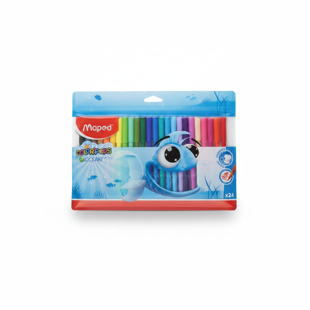 COLOR PEPS OCEAN PLUMONES MAPED X 24