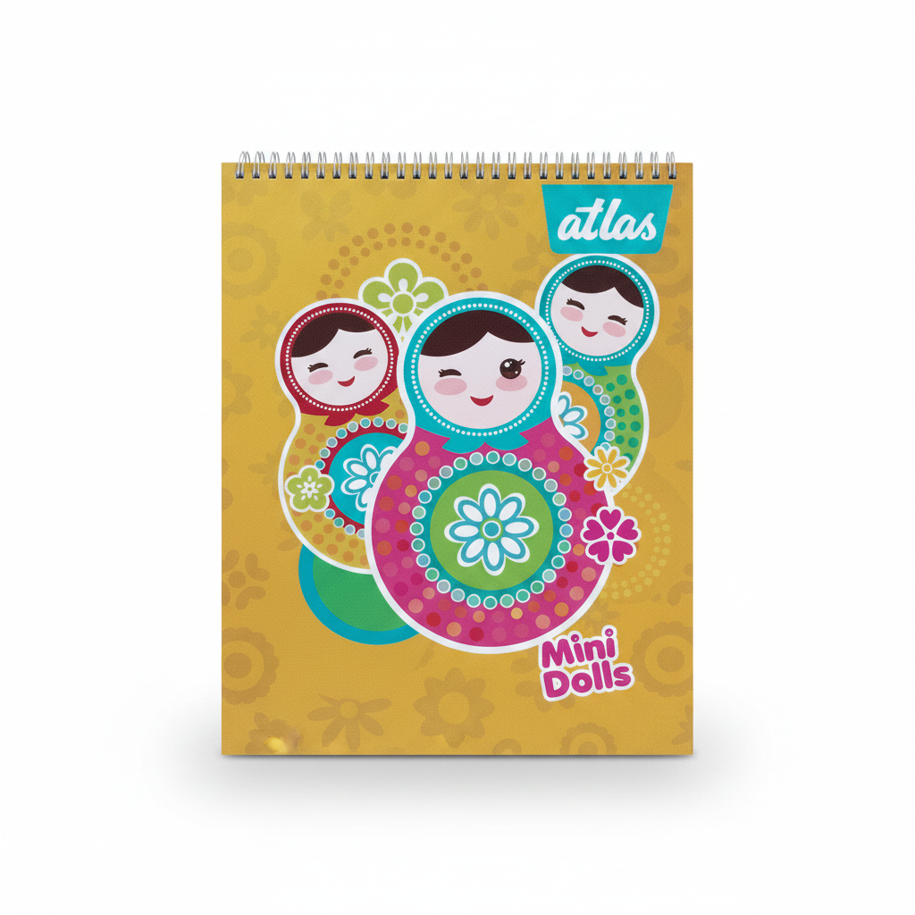 SKETCH BOOK ANILLADO ATLAS CON DISEÑO