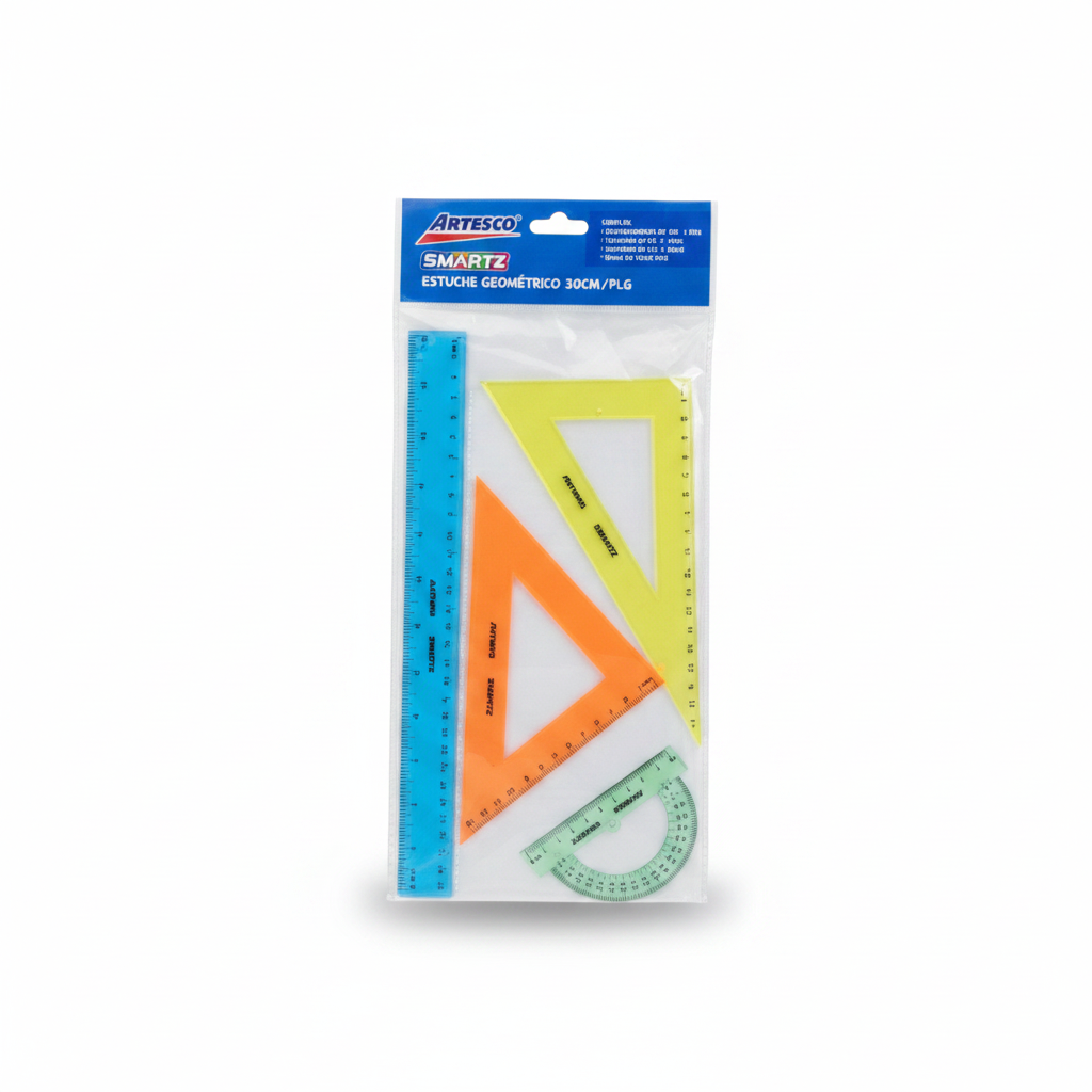 ESTUCHE GEOMETRICO 30CM ARTESCO SMARTZ