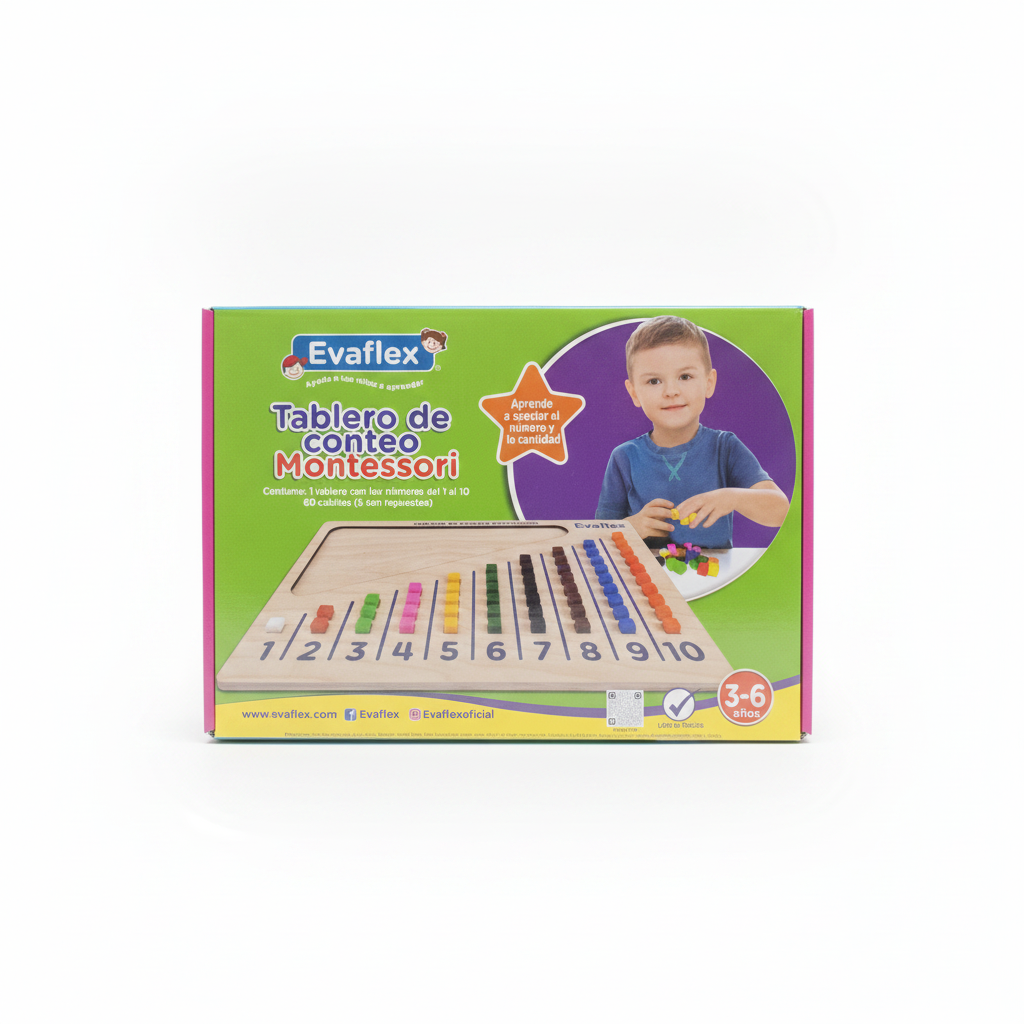 TABLERO DE CONTEO MONTESSORI