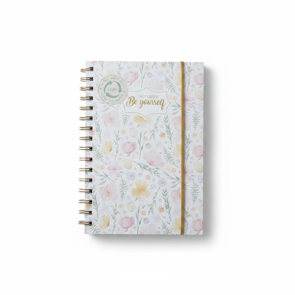 NOTEBOOK BE YOURSELF LIBRETA PUNTEADA CON LIGA