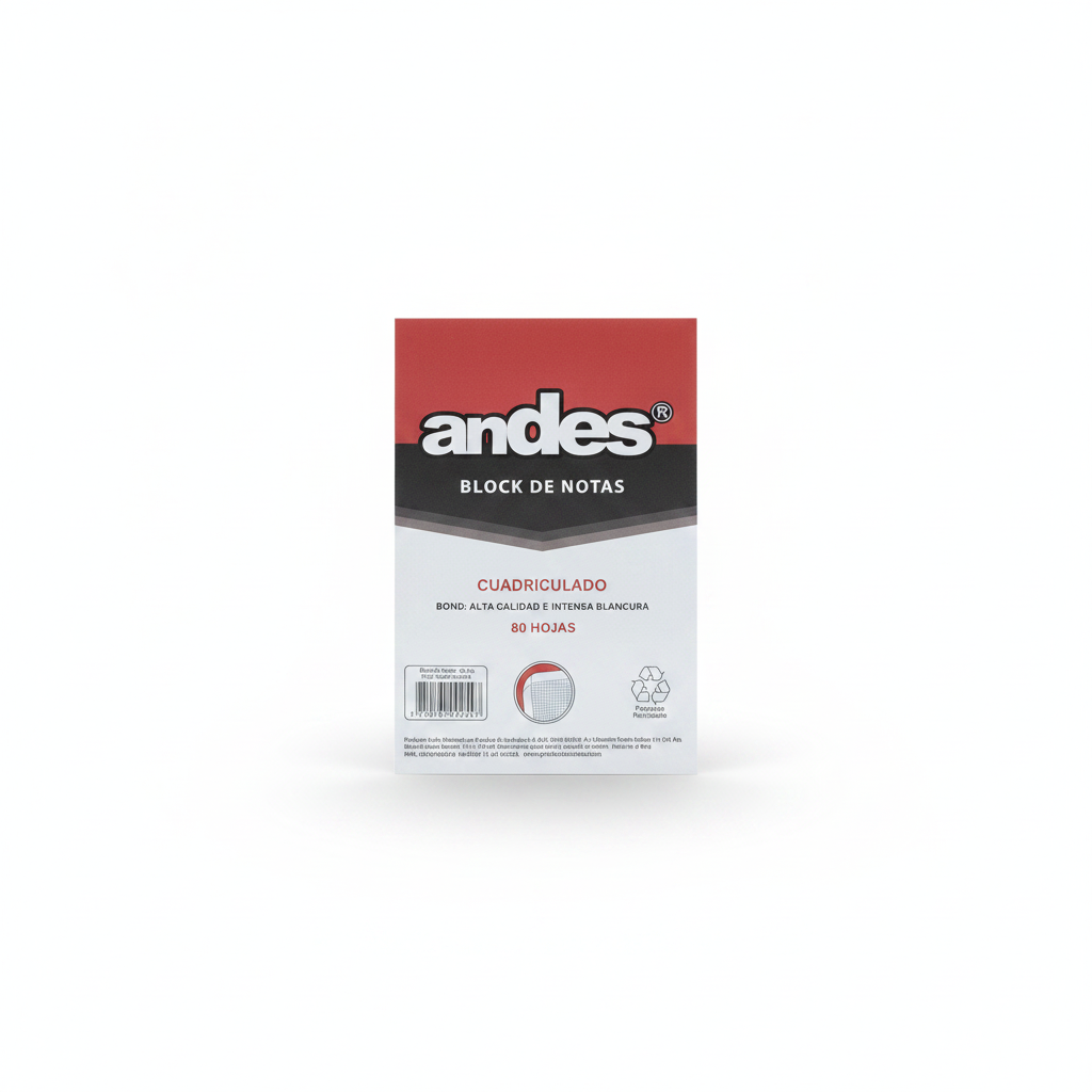 BLOCK DE NOTAS ANDES