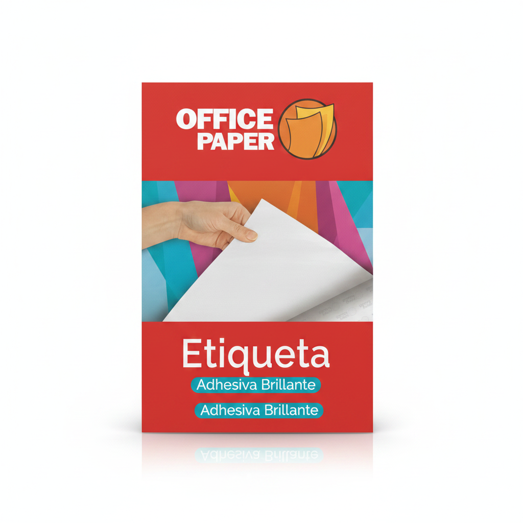 PAPEL AUTOADHESIVO BRILLANTE X 25H