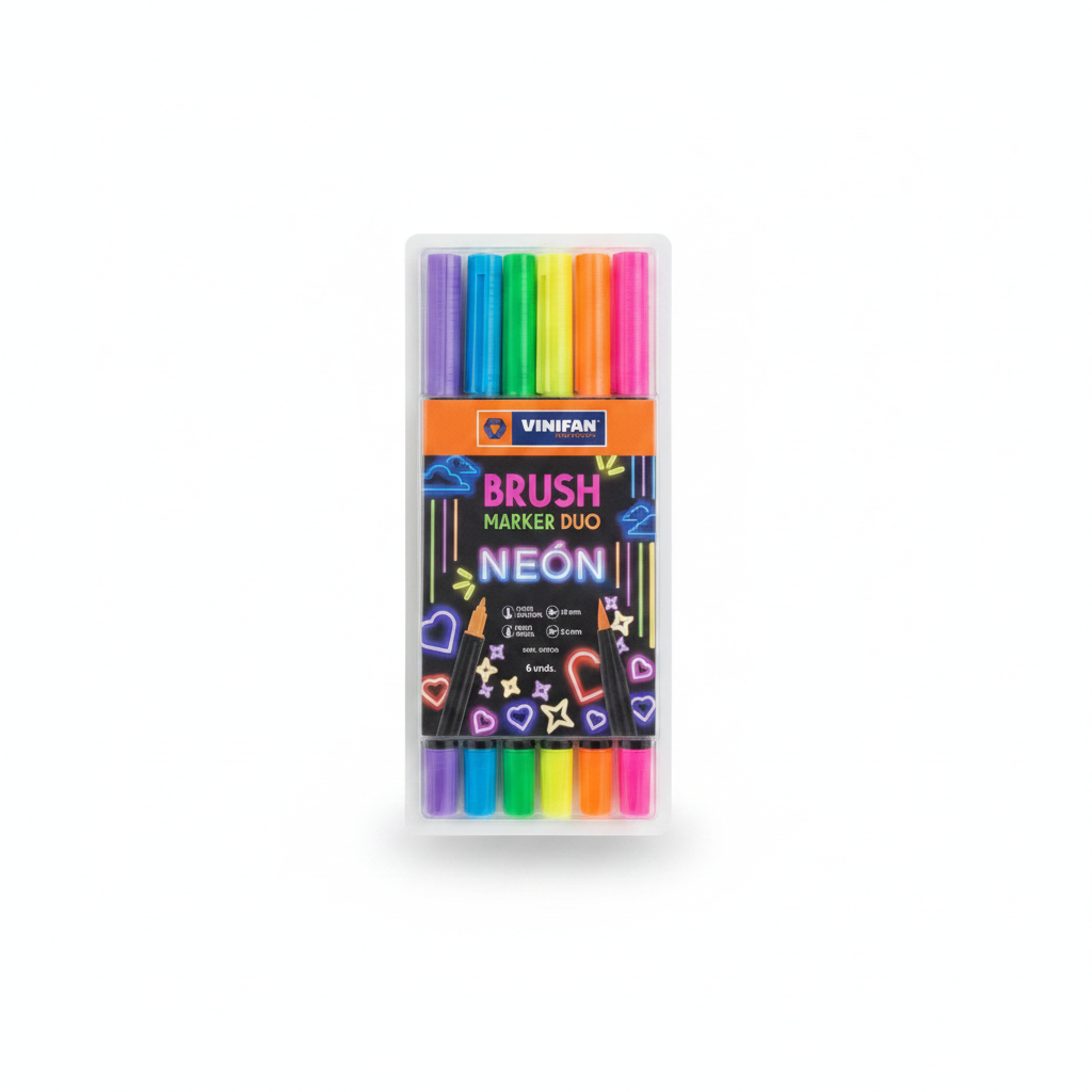 BRUSH MARKER DUO NEON X 6
