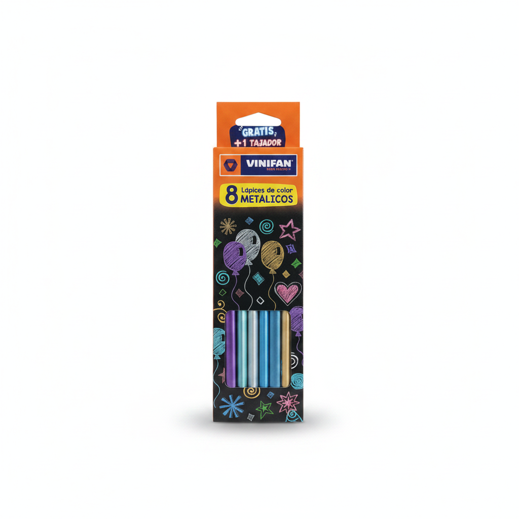 COLORES METALICOS VINIFAN X 8