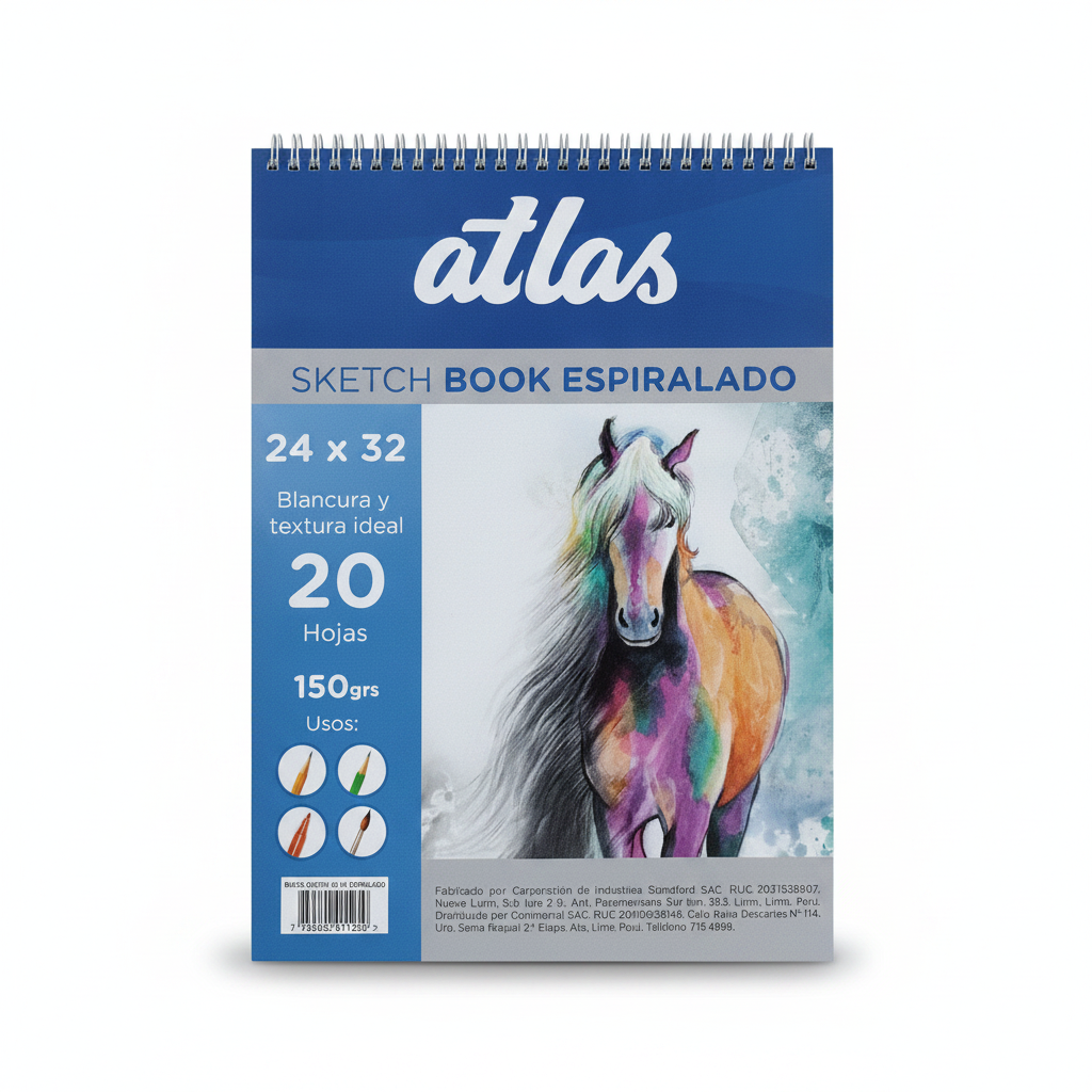 SKETCH BOOK ANILLADO ATLAS