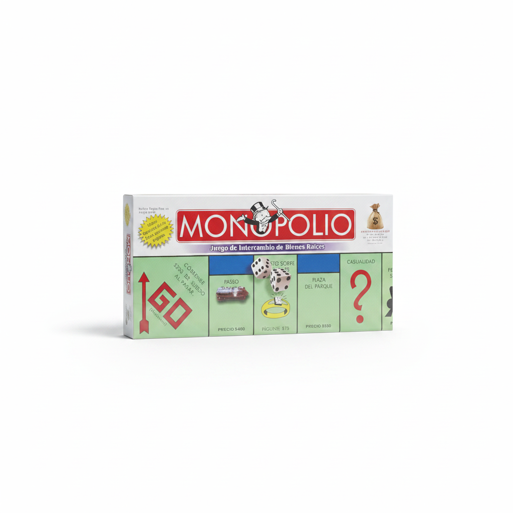 MONOPOLIO CLASICO TABLERO EMPASTADO