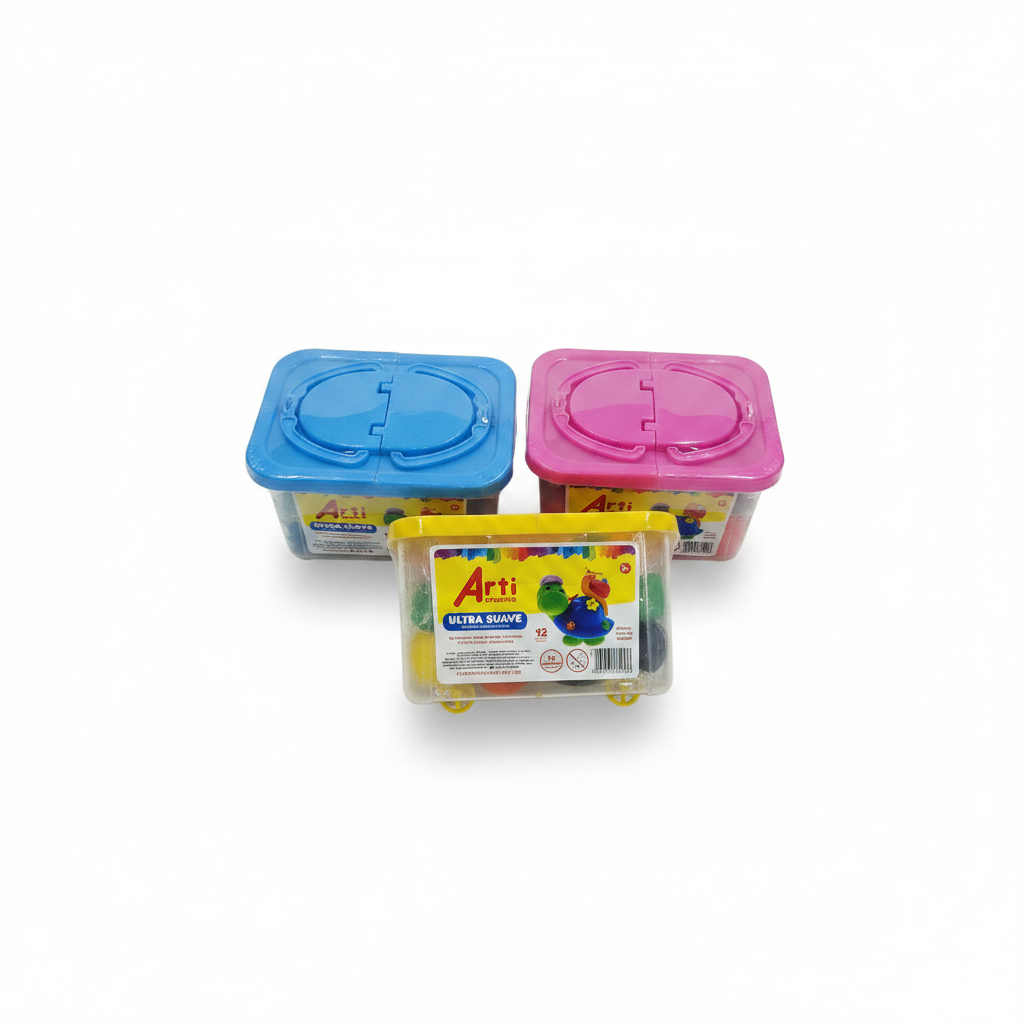 ULTRA SUAVE PLASTILINA CON HERRAMIENTAS EN POTE ARTI