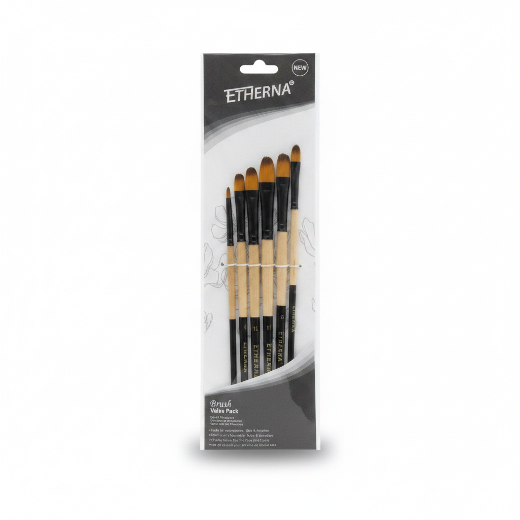 PINCEL ETHERNA NEGRO X 5