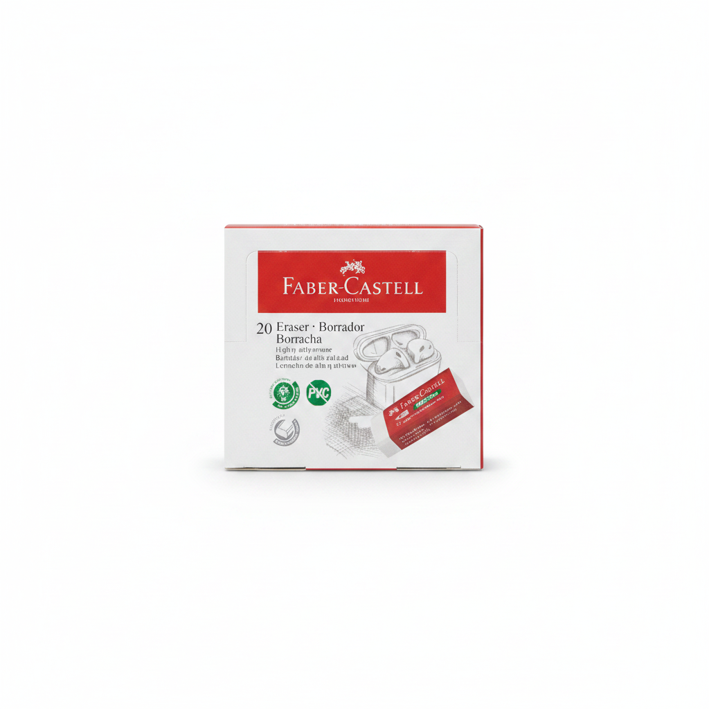 BORRADOR BLANCO GRANDE X 20 FABER CASTELL