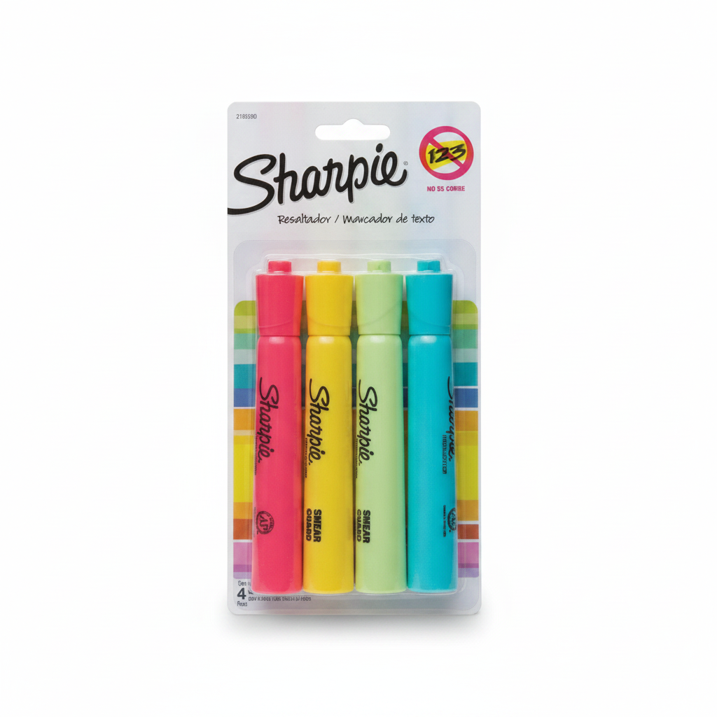 RESALTADORES X 4 SHARPIE NEON