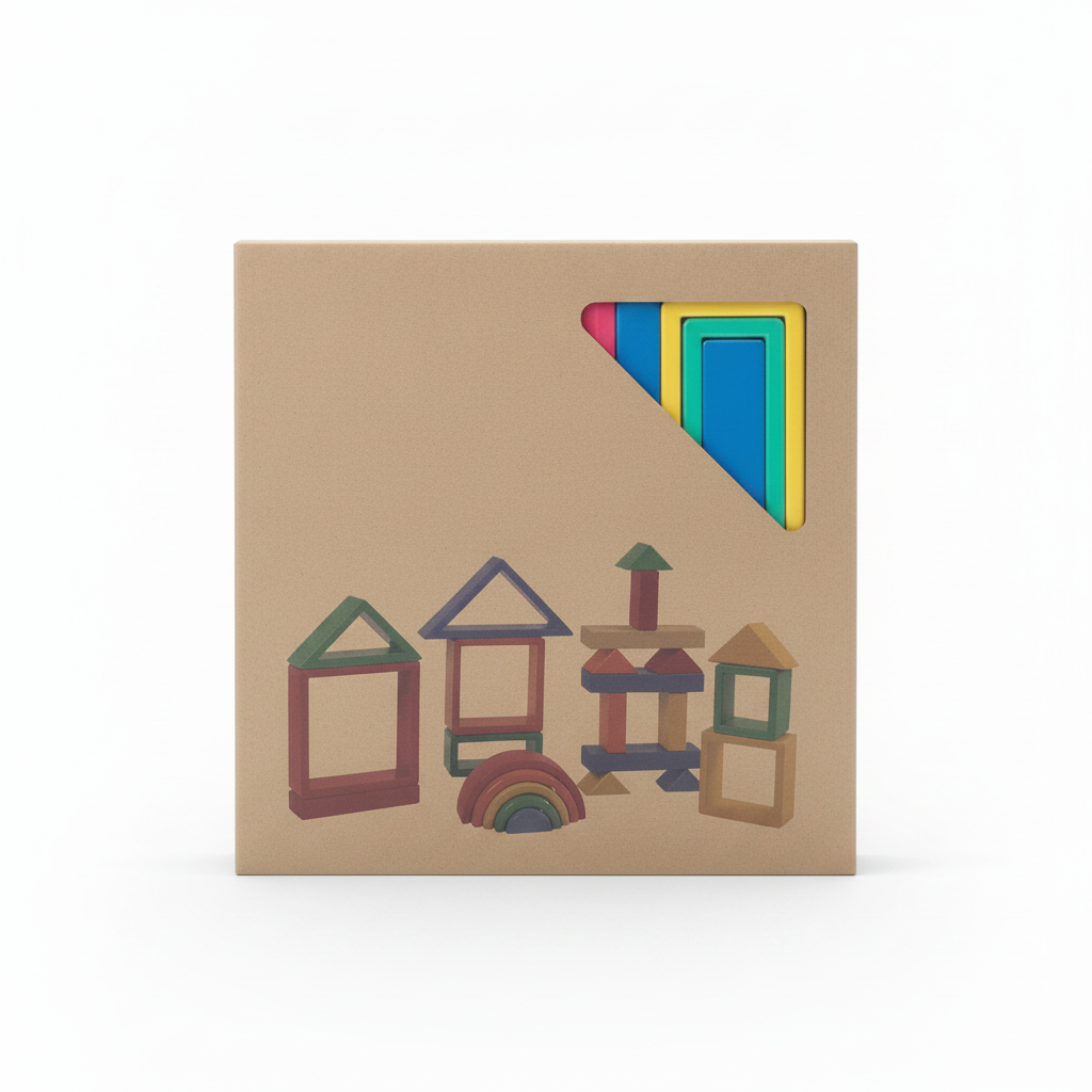 BLOQUES GEOMETRICOS MONTESSORI DE MADERA