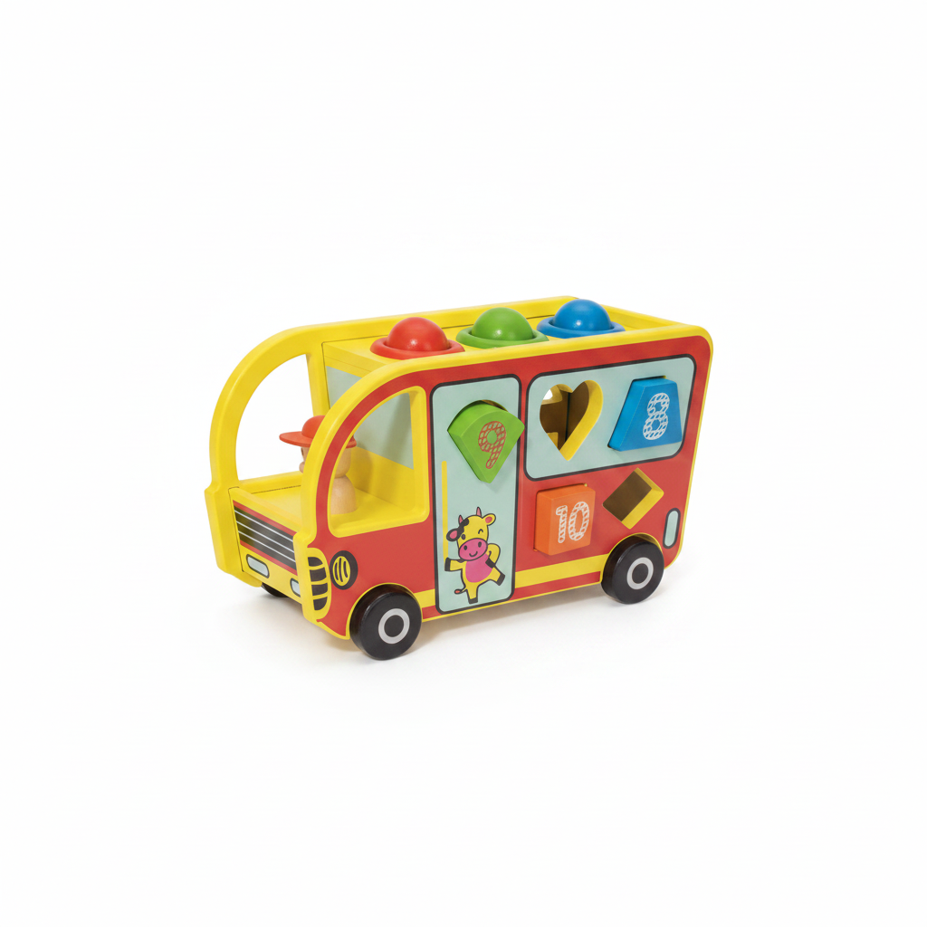 BUS ENCAJE MADERA