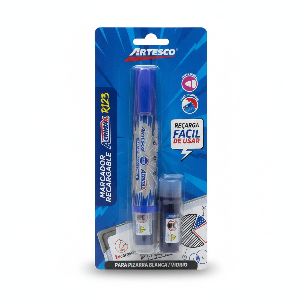 ACRIMAX R123 PLUMON RECARGABLE PARA PIZARRA ARTESCO