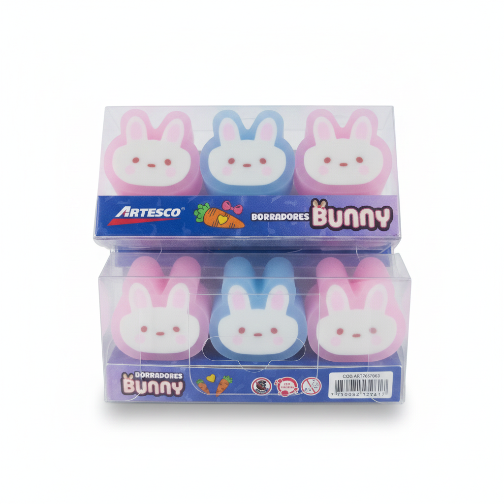 BORRADORES BUNNY X 3 ARTESCO