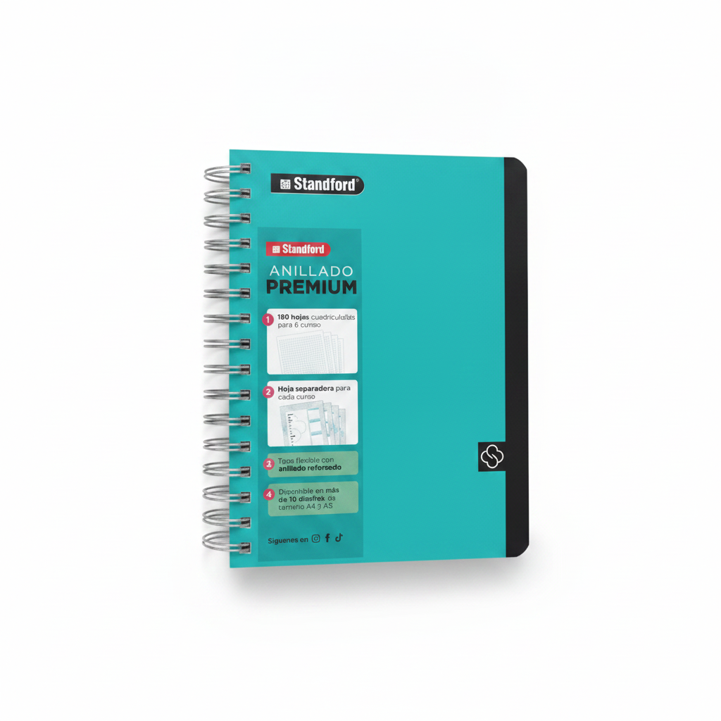 CUADERNO ANILLADO A5 STANDFORD