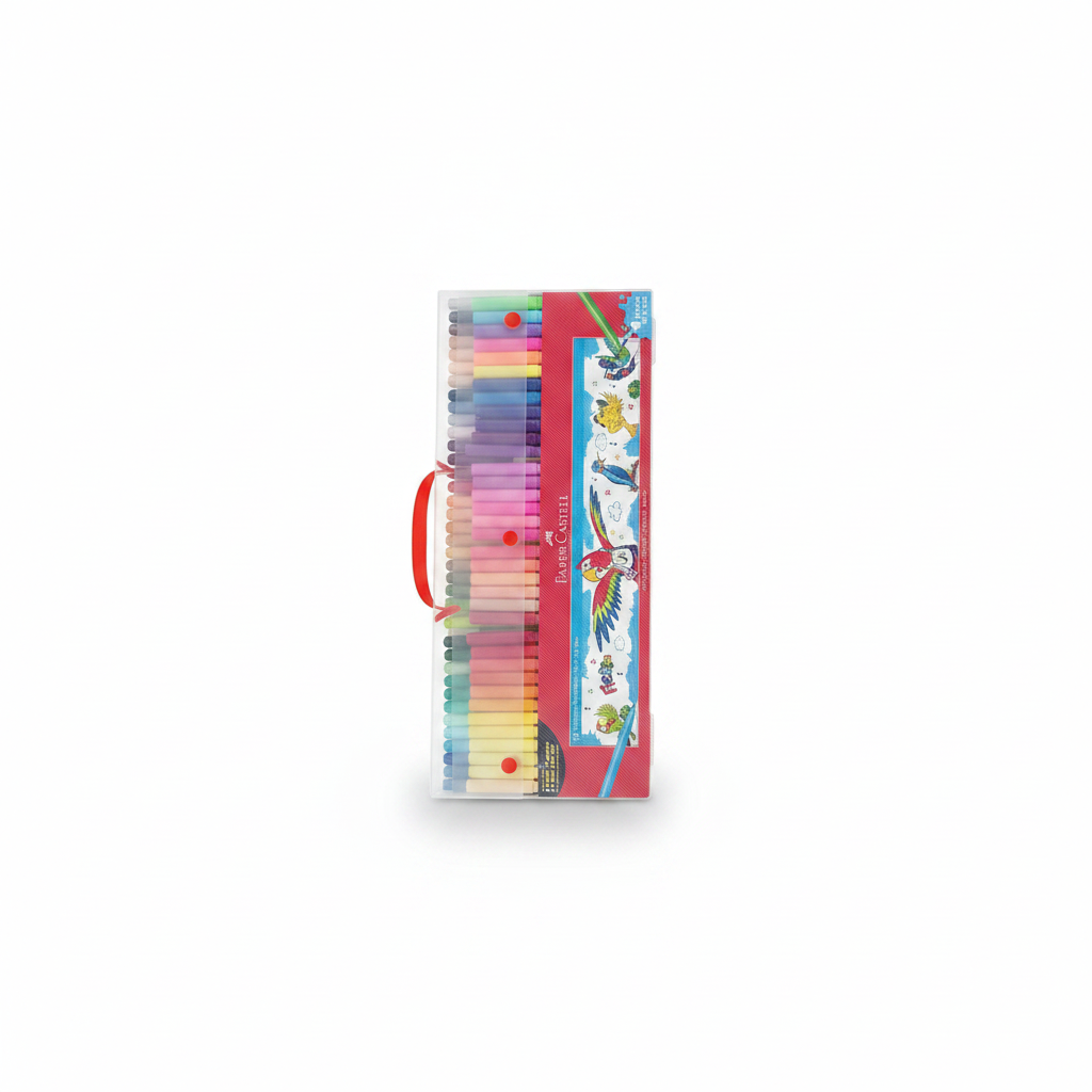 PLUMONES ESTUCHE MICA X 72 FABER CASTELL