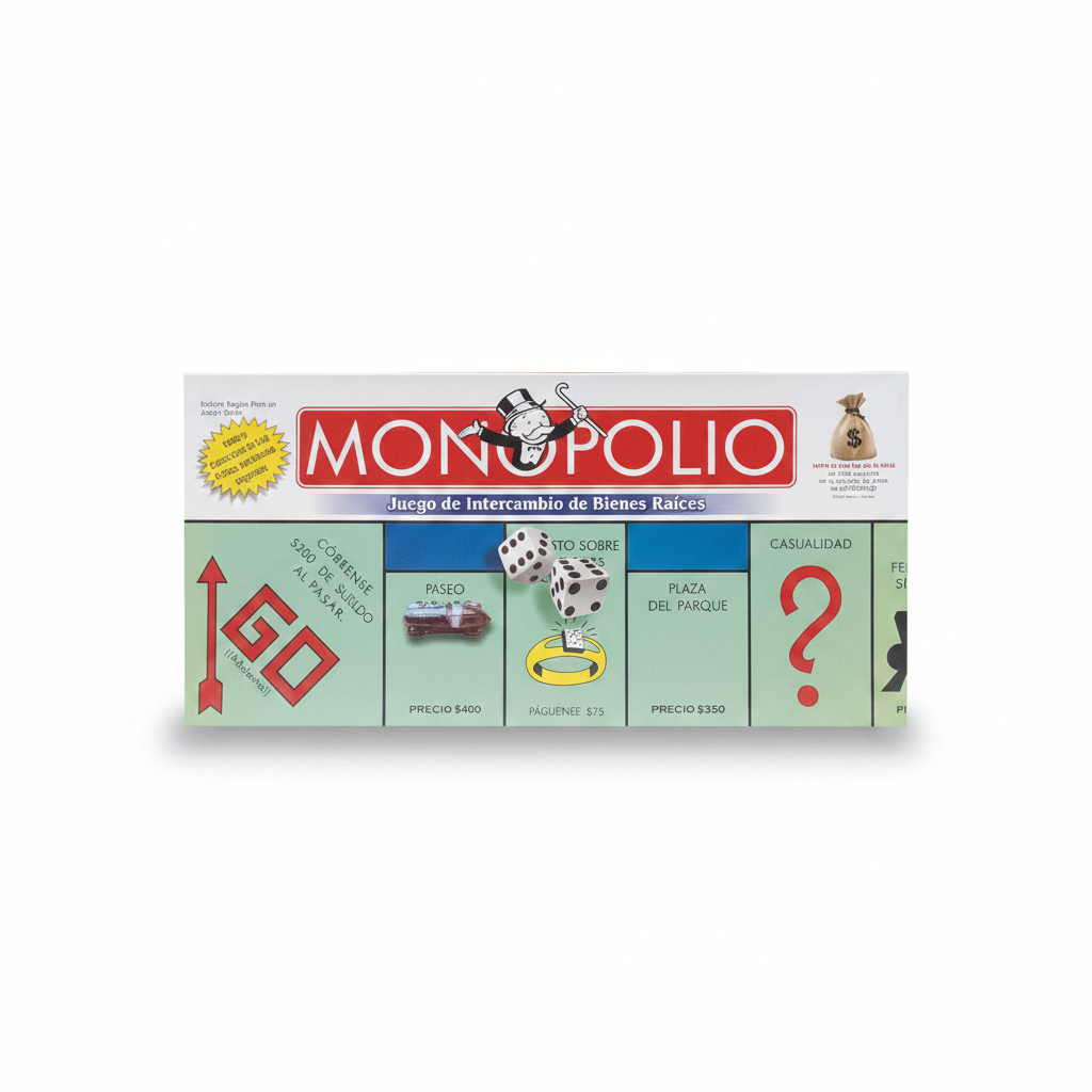 MONOPOLIO CLASICO TABLERO EMPASTADO