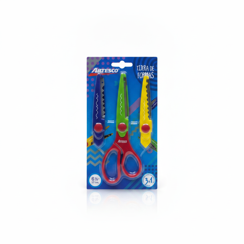 TIJERA DE FORMAS X 3 ARTESCO
