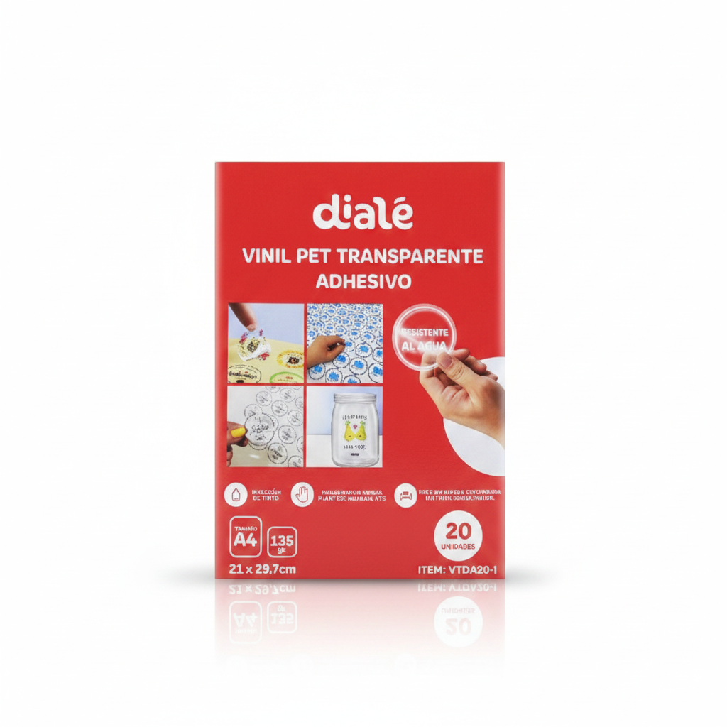 VINIL TRANSPARENTE ADHESIVO DIALE