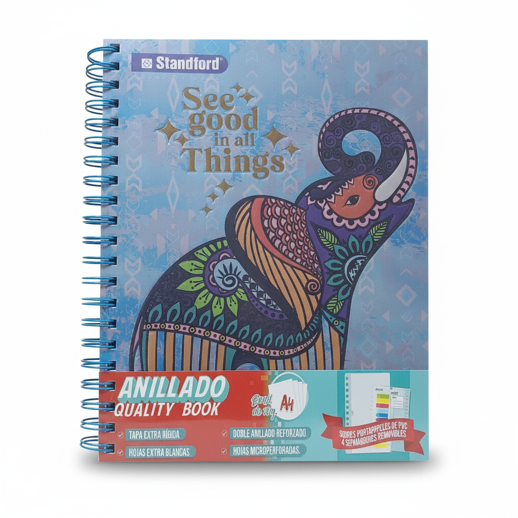 CUADERNO ANILLADO A4 MYSTICAL STANDFORD