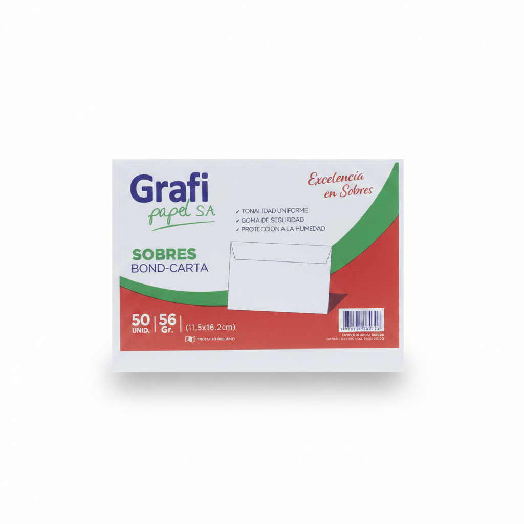 SOBRE BLANCO CARTA X 50 GRAFI