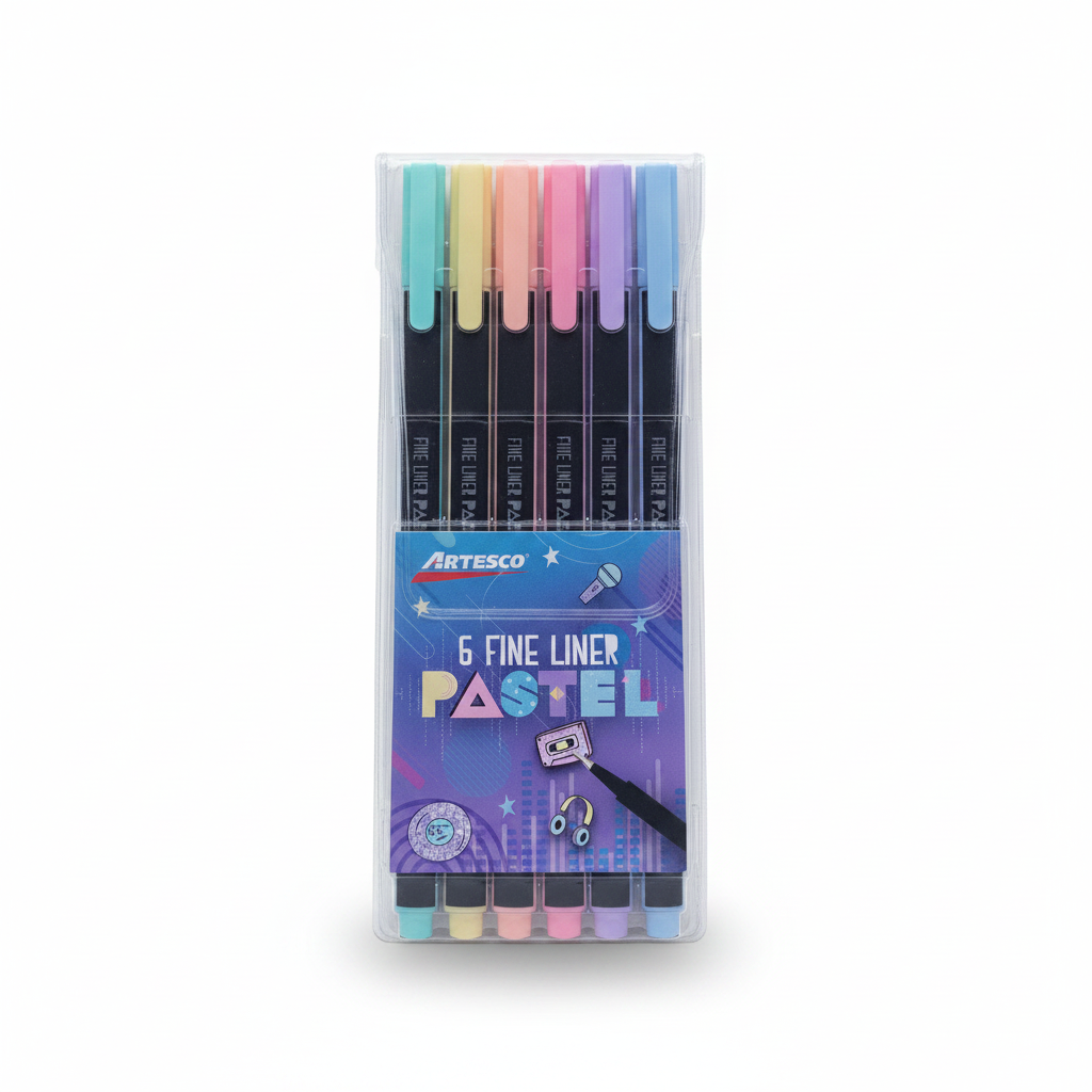 FINE LINER PASTEL X 6 ARTESCO