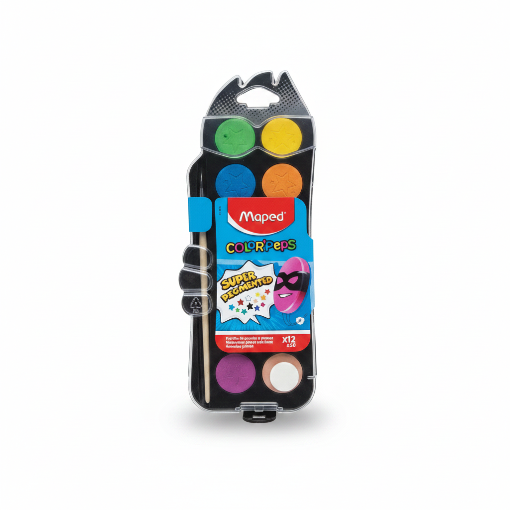 COLO RPEPS ACUARELAS X 12 MAPED