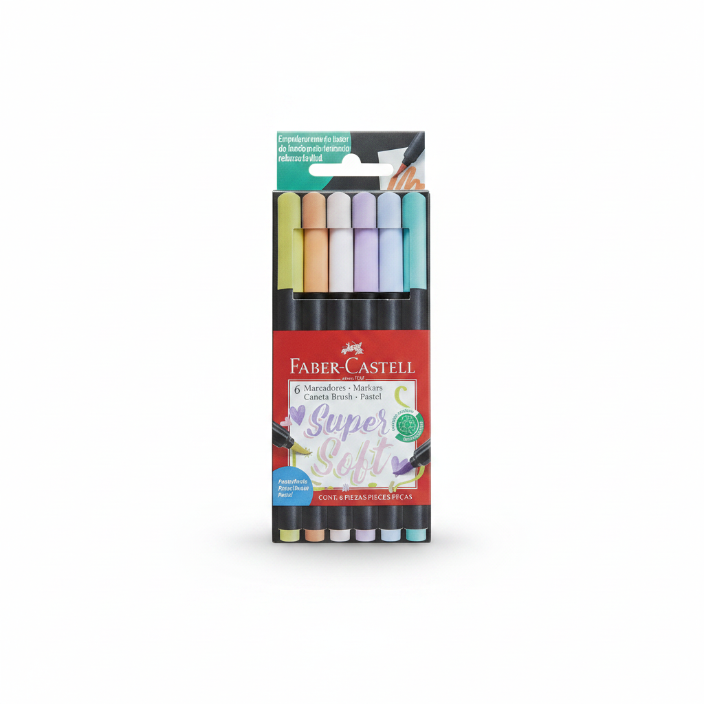 PLUMONES SUPER SOFT X 6 FABER CASTELL
