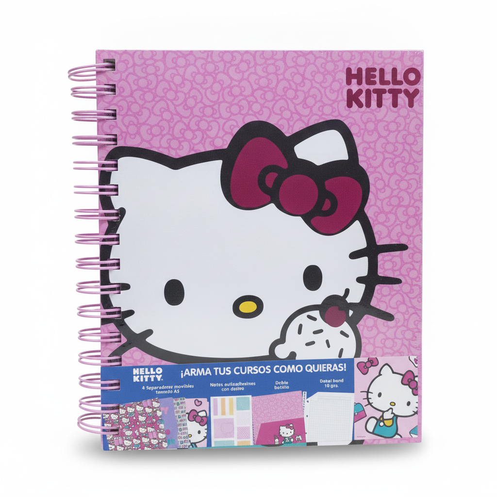 CUADERNO ANILLADO A5 HELLO KITTY