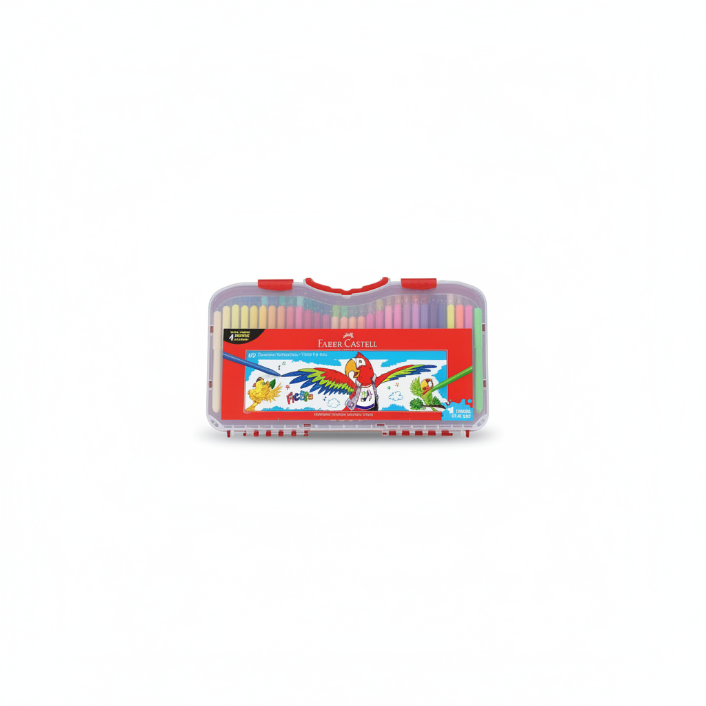 PLUMONES  ESTUCHE RIGIDO X 60 FABER CASTELL