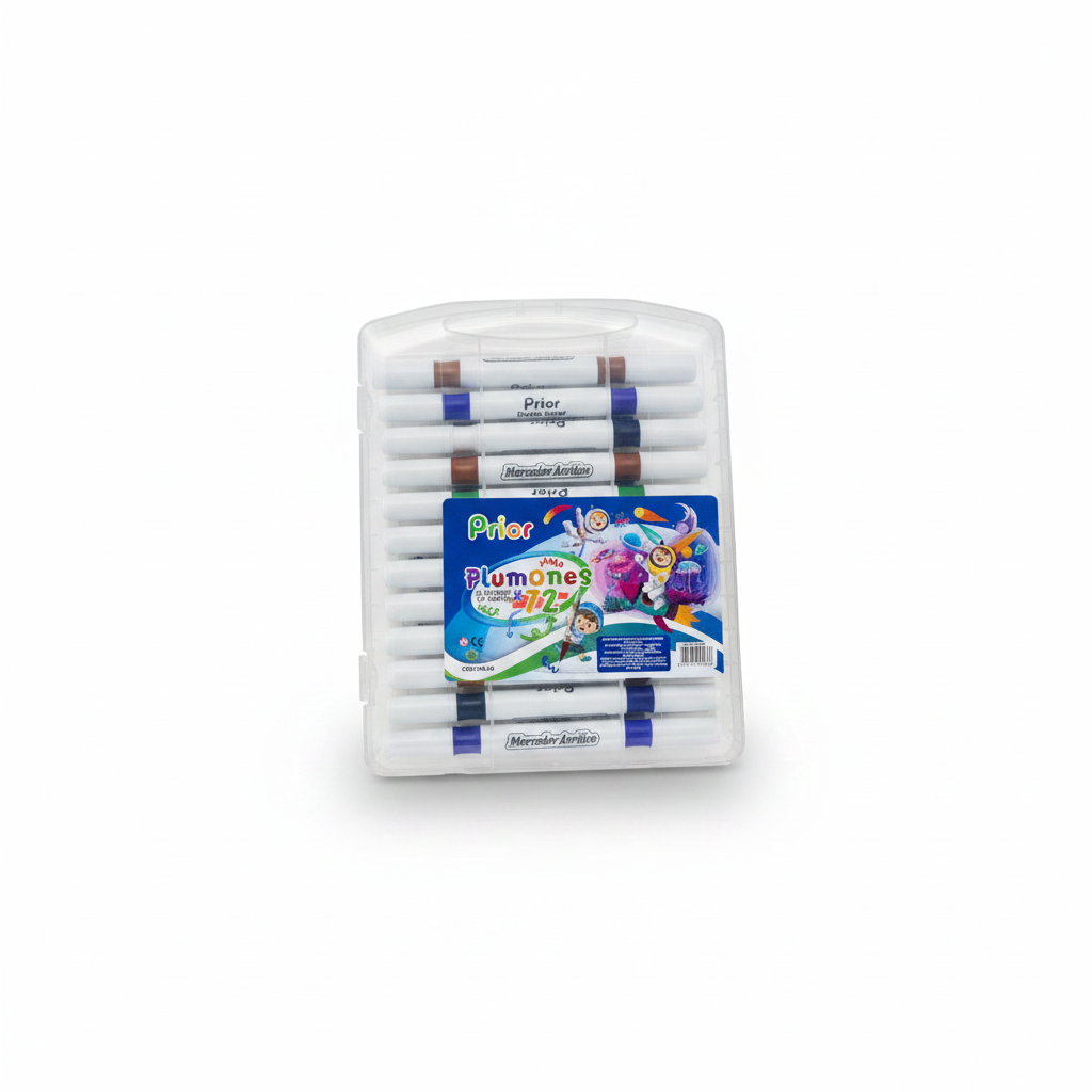 PLUMONES PRIOR PUNTA PINCEL X 36 (72)