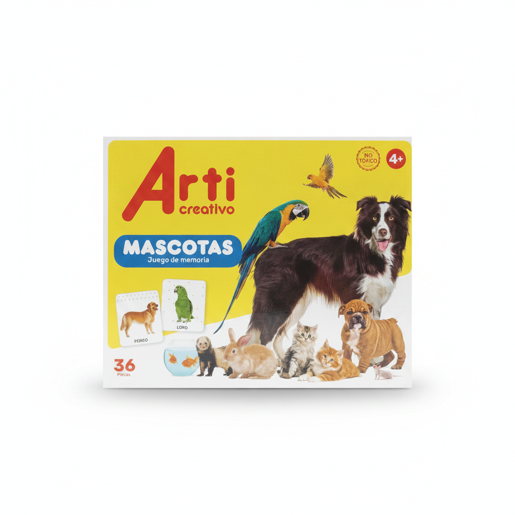 MEMORIA DE MASCOTAS X 36PZ ARTI