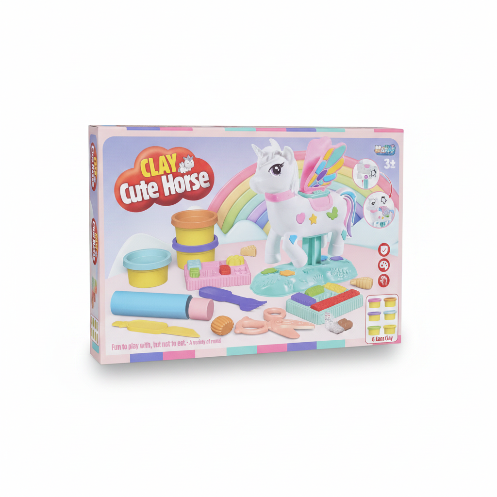 CLAY CUTE HORSE PLASTILINA PONY