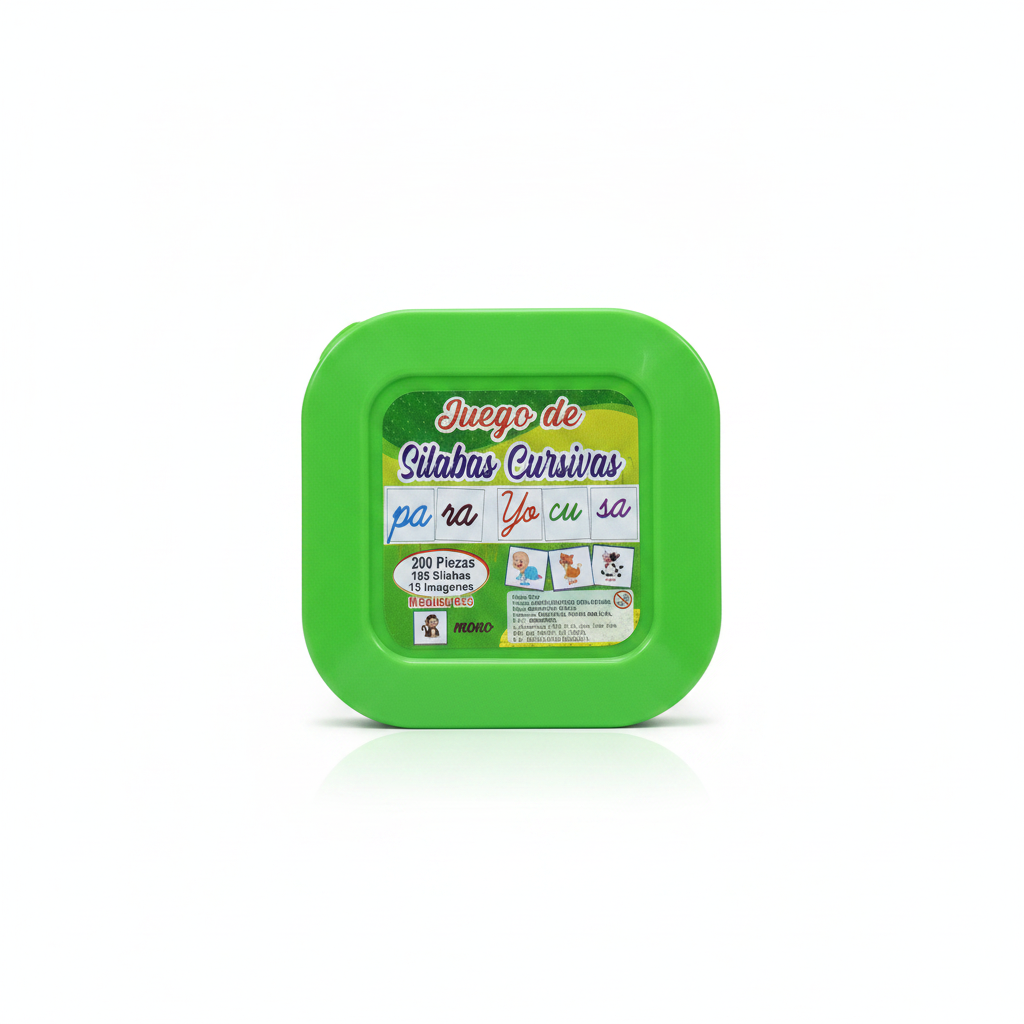 JUEGO DE SILABAS CURSIVAS TAPER
