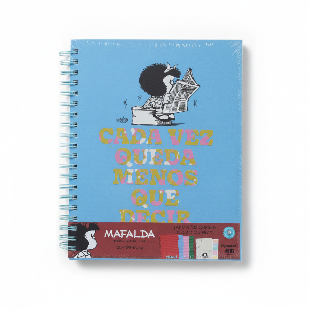 CUADERNO ANILLADO A4 MAFALDA