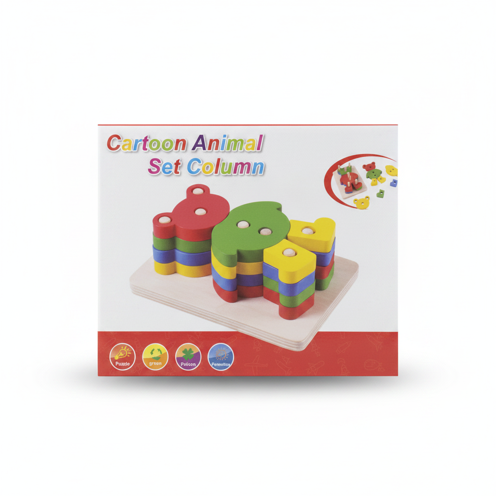 CARTOON ANIMAL PLANTADO MADERA