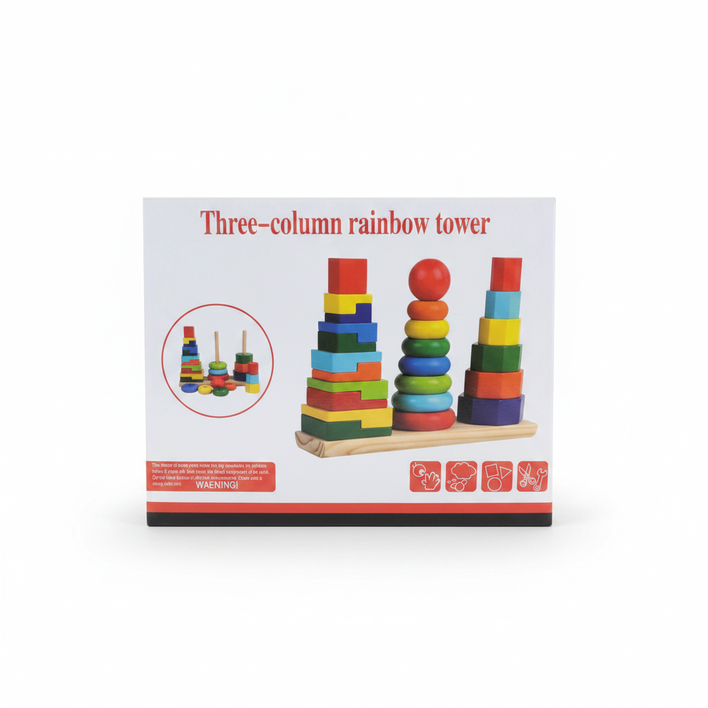 THREE COLUMN RAINBOW TOWER